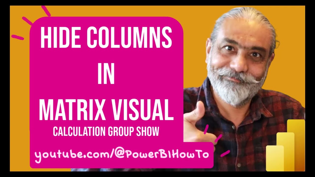 Как скрыть столбцы в Matrix Visual — группы вычислений и Power BI