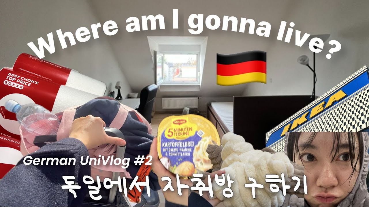 I moved to Germany without a place to stay... 🏠🇩🇪 | House hunting & Room makeover in Germany