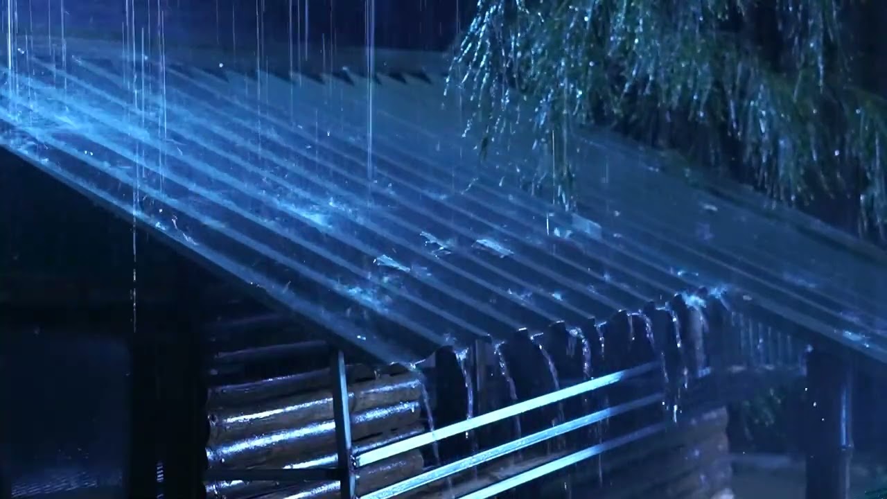 Heavy Rain & Rolling Thunder on Tin Roof 🌧️ | Soothing Rain Sounds for Deep Sleep