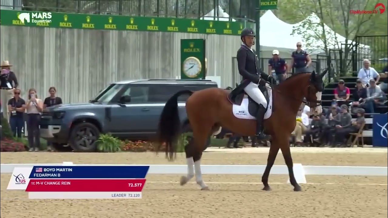 Bravo Bruno!  Boyd Martin and Federman B receive a 29.8 to become the leading U.S. combination.