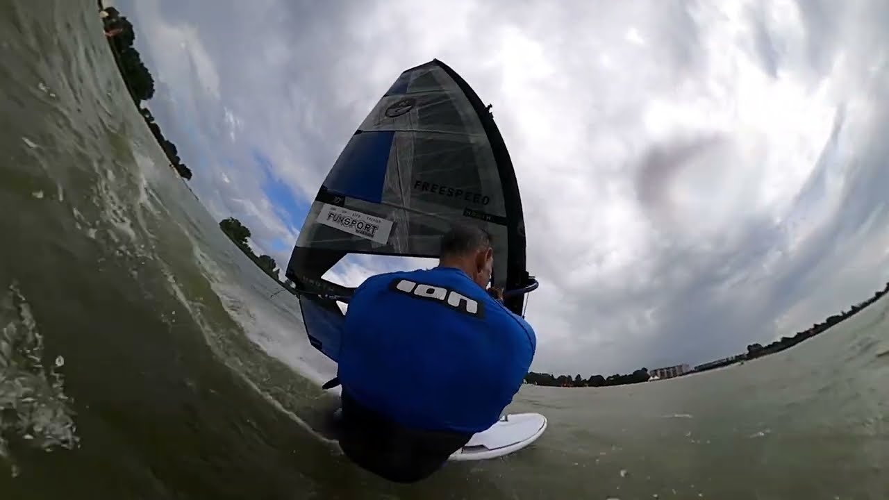 4K Windsurfing Makkum test North Freespeed and Naish Stratos board from @funsport-makkum