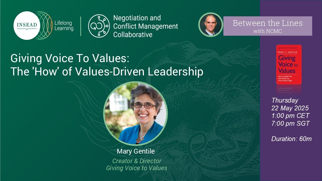 Giving Voice To Values: The 'How' of Values-Driven Leadership