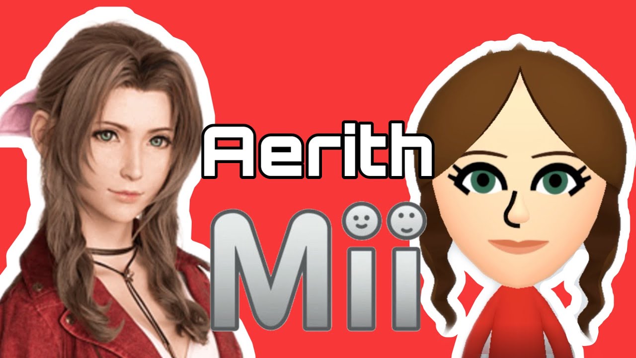 How To Make an Aerith Gainsborough Mii