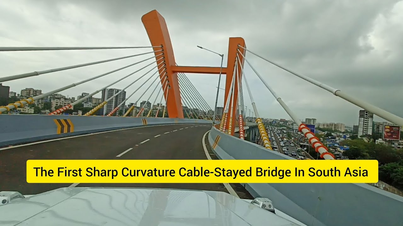 Santacruz to Chembur Link Road Mumbai | The First Sharp Curvature Cable-Stayed Bridge In South Asia 