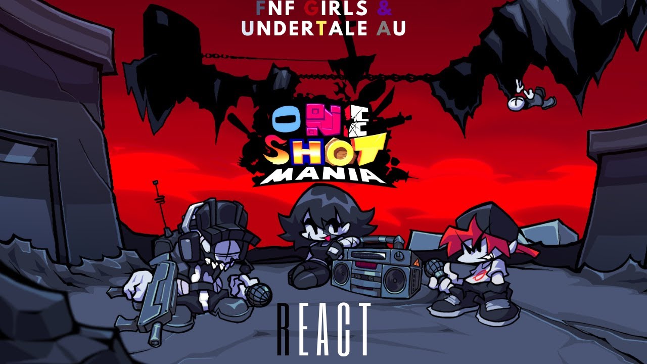 FNF Girls & Undertale AU React | FNF VS Convict & Deimos | One Shot Mania (FNF Mod)