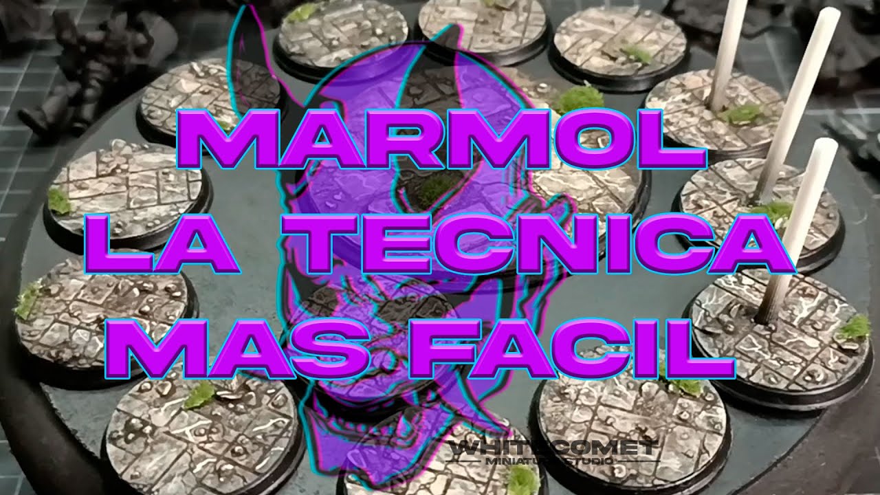 COMO PINTAR MARMOL PARA LAS BASES DE TUS MINIATURAS