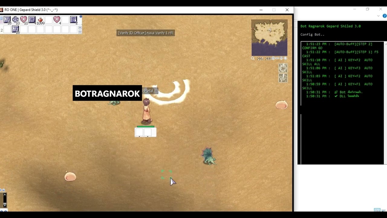 BOT RAGNAROK  SKILL บัฟ AUTO | ทั้ง Party |  ติดต่อ www.facebook.com/botragnarokz