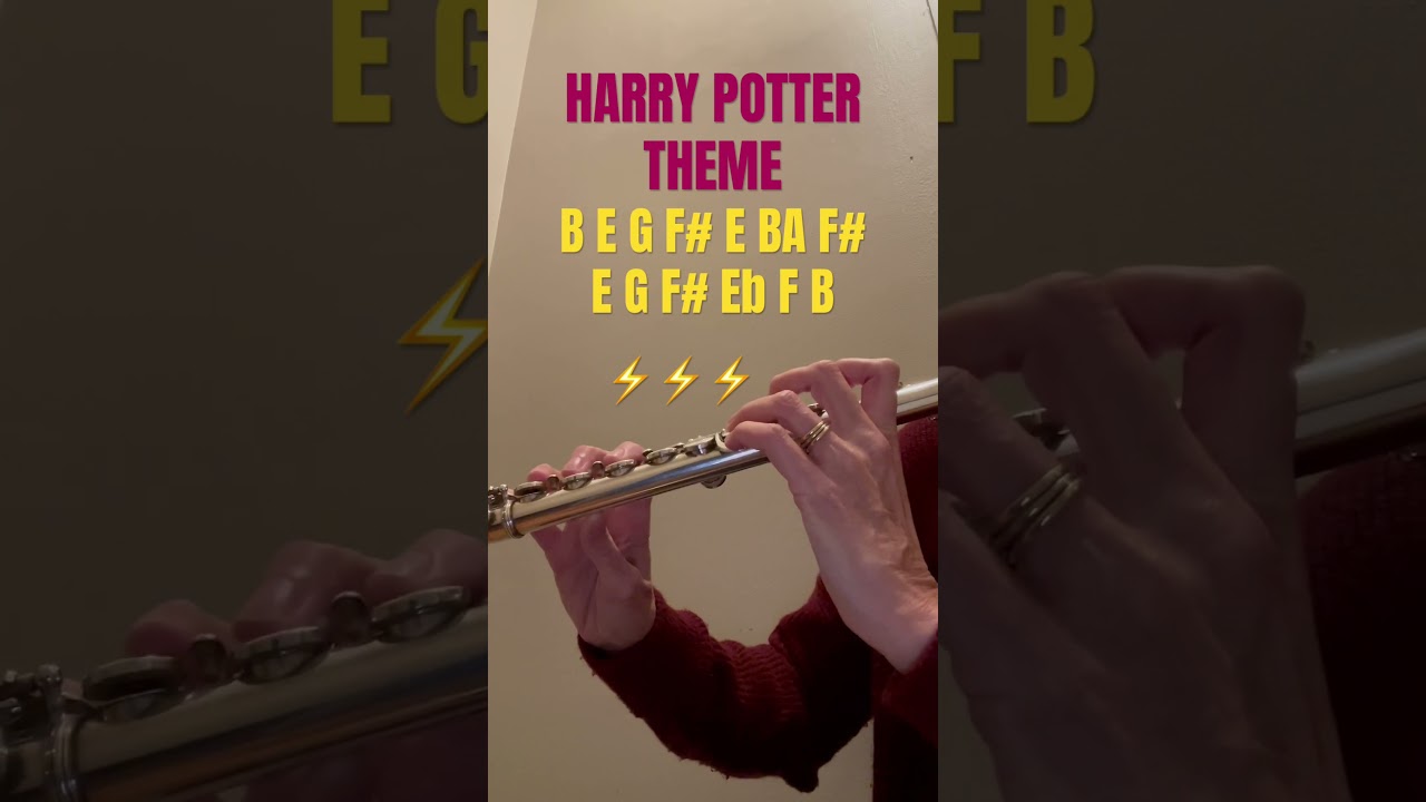 Harry Potter Theme on flute! #flute