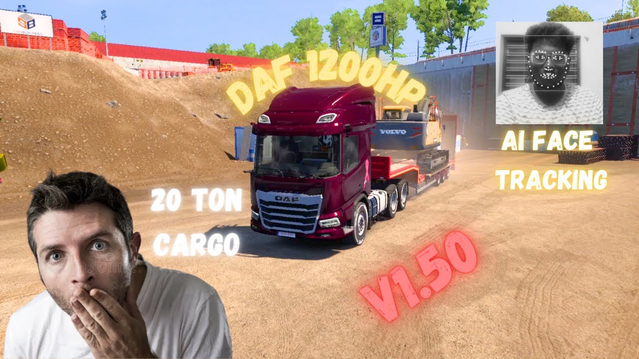 Face Tracking for cam - Smooth DAF truck  Through the Beautiful Balkan  - ets2