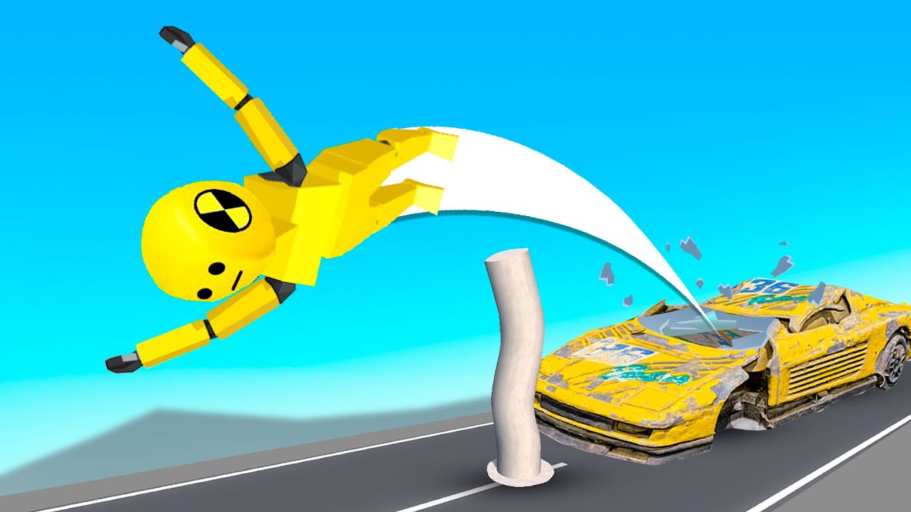 Я Всё Разбил? Я Тестировал Машины на Опасной Мега Рампе!! (Turbo Dismount)