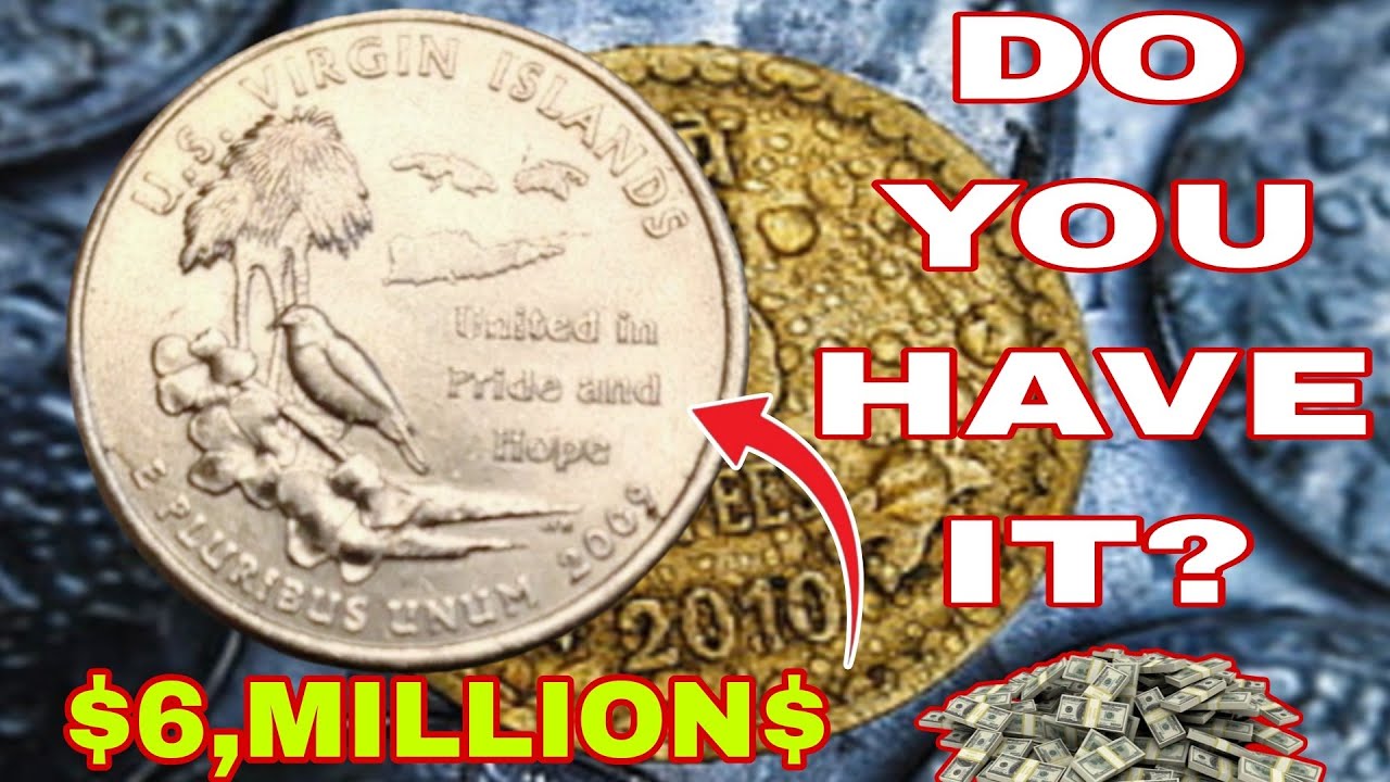2009 U.S. Virgin Islands Quarter Dollar | Liberty In God We Trust | Depression Hairstyle
