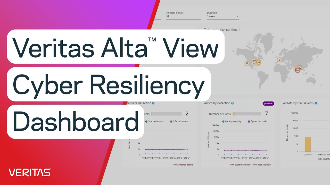 Veritas Alta™ View Cyber Resiliency Dashboard