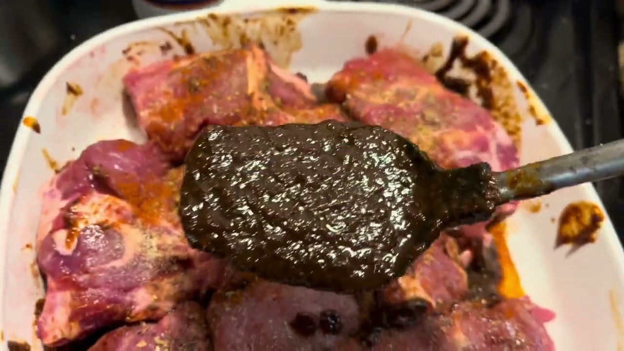 BBq Ribs Mexico Style Barbacoa / Birria , And Spanish Rice