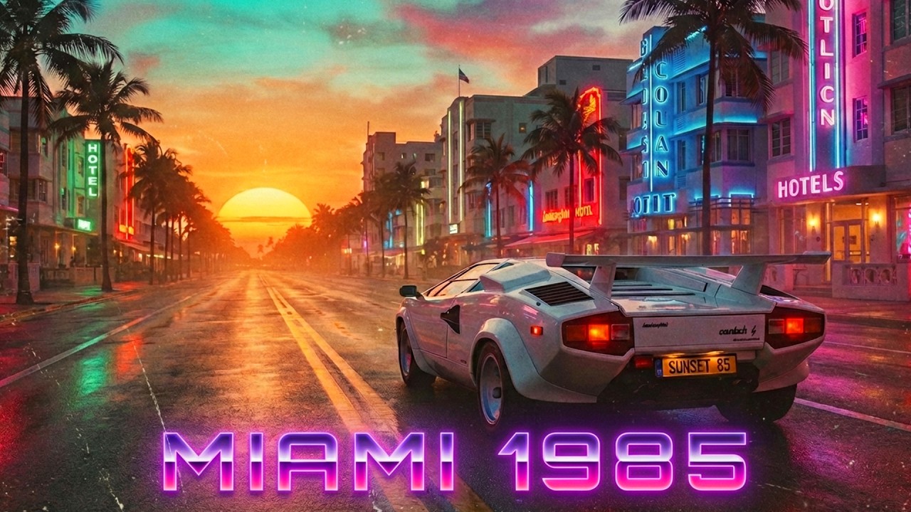 It’s 1985 and You’re Driving in Miami 🌅 80s Retro Mix–Tears for Fears, Phil Collins, Roxette & More