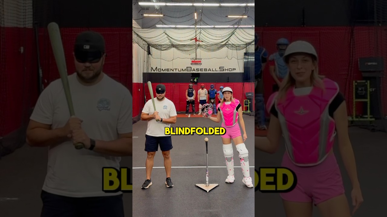 We Put 5 PEOPLE in a CAGE&hellip; and Let a BLINDFOLDED MAN Swing a Bat 😳