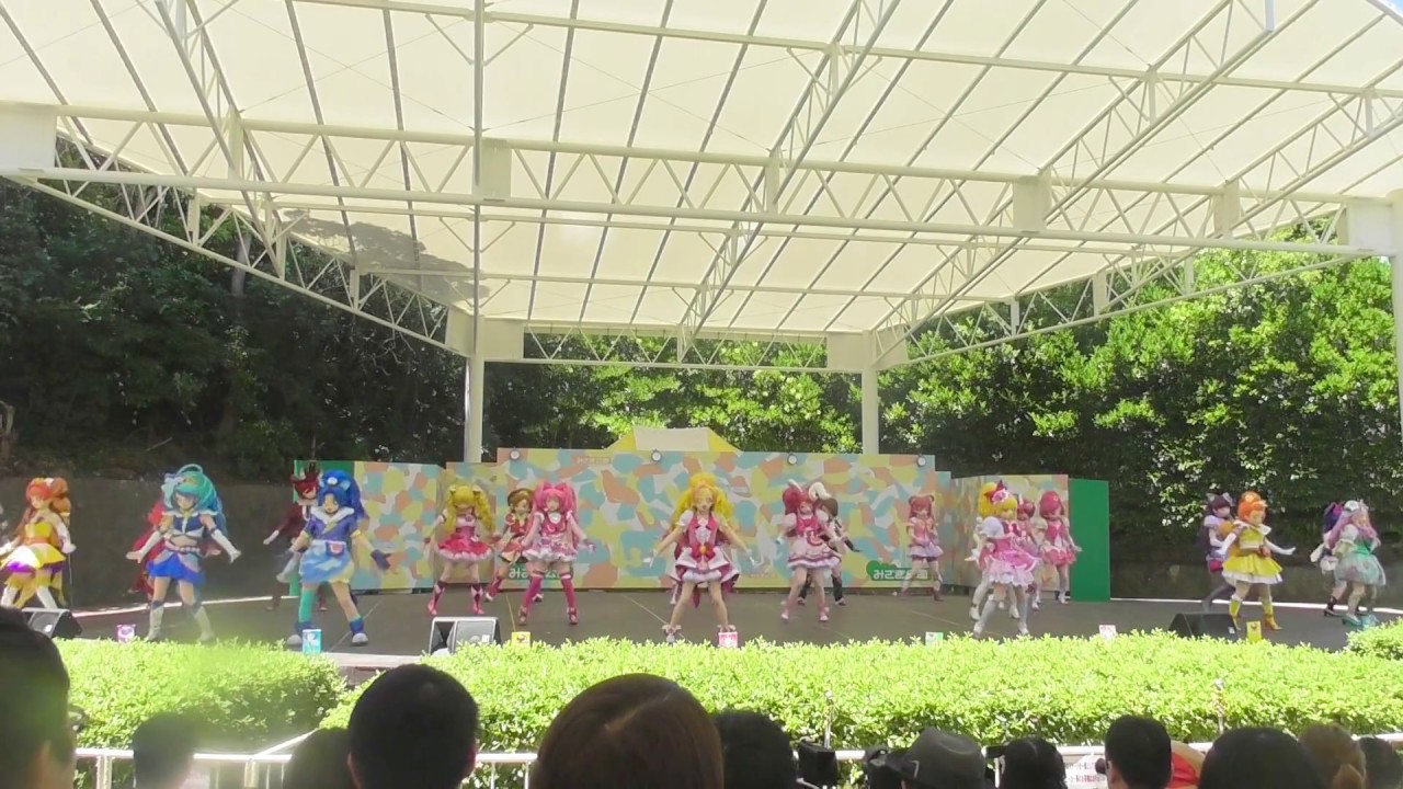 プリキュアドリームスターズショー　プリキュアオールスターズがみさき公園にやってきたよ。