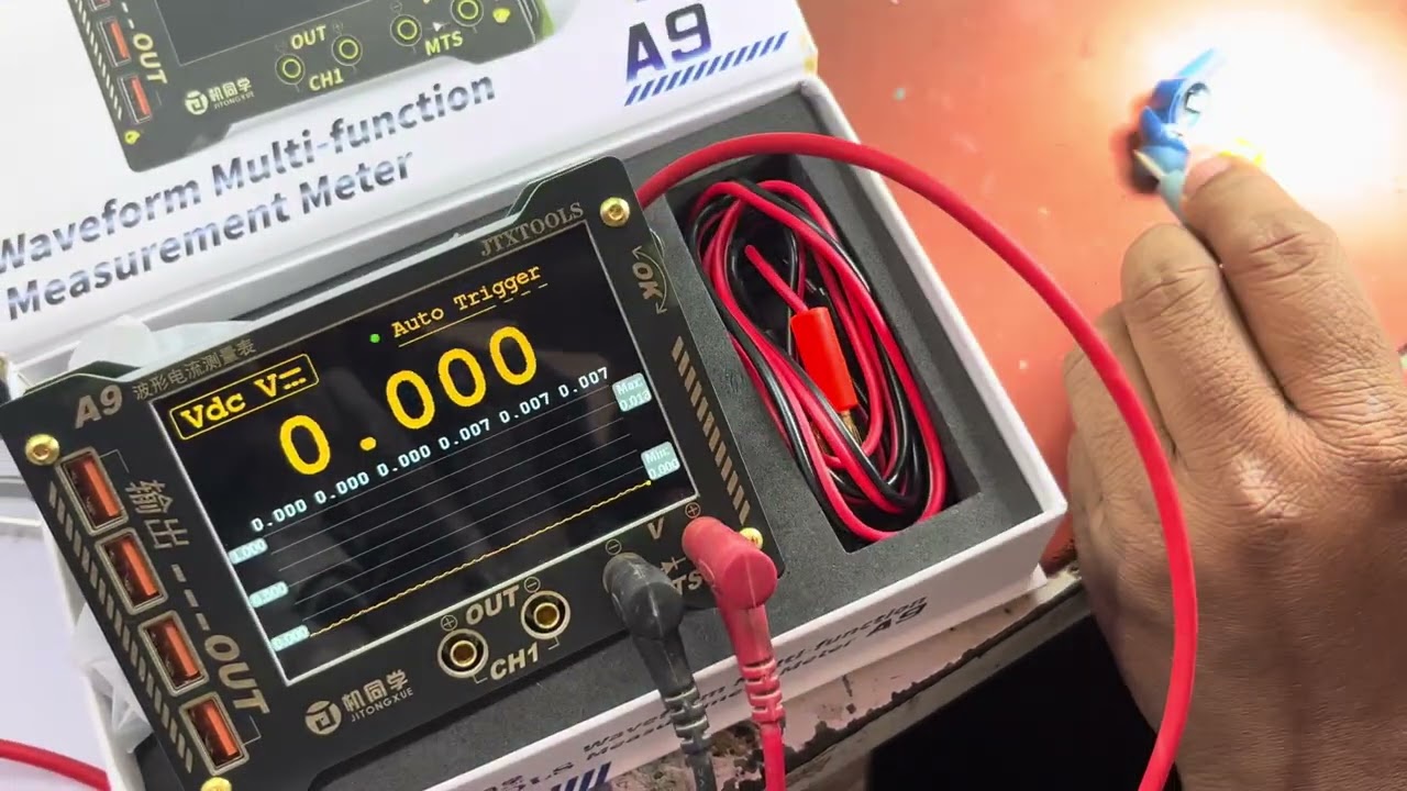 JTX A9 , JTX A9 multimitter and Dc wav power supply pc connected #JTX A9