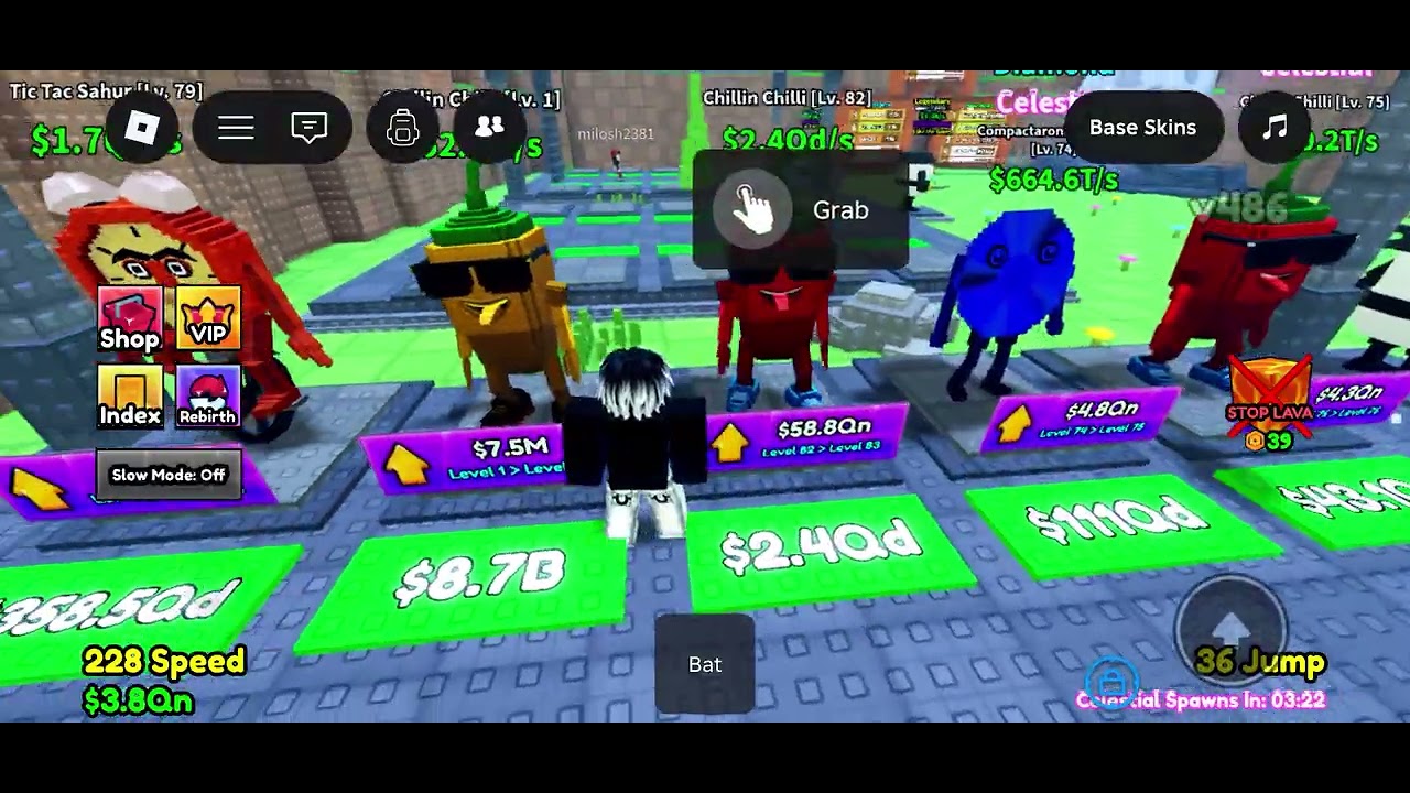Playing survive lava for brainrots!