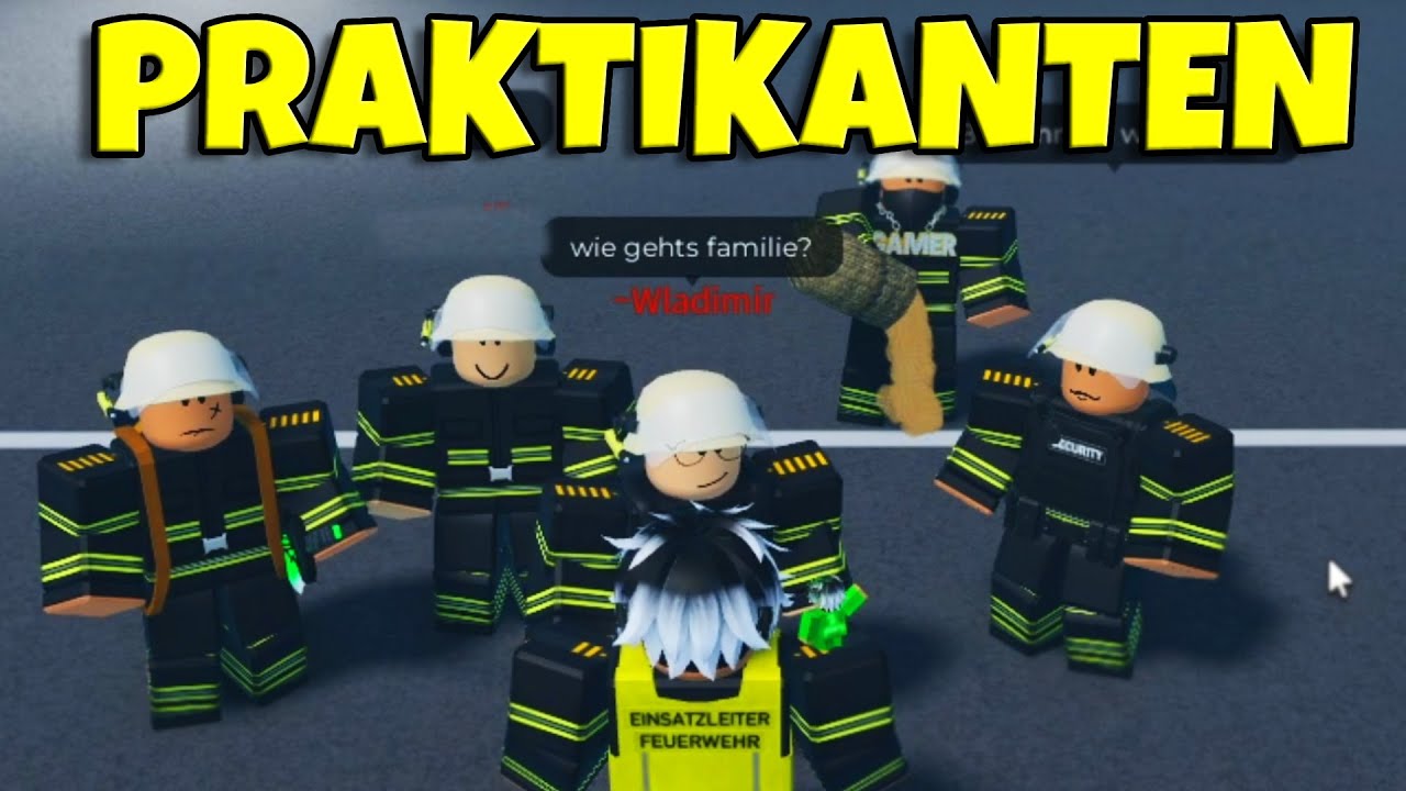NEUE PRAKTIKANTEN AUSBILDEN bei der FEUERWEHR ESKALIERT | ROBLOX Deutsch