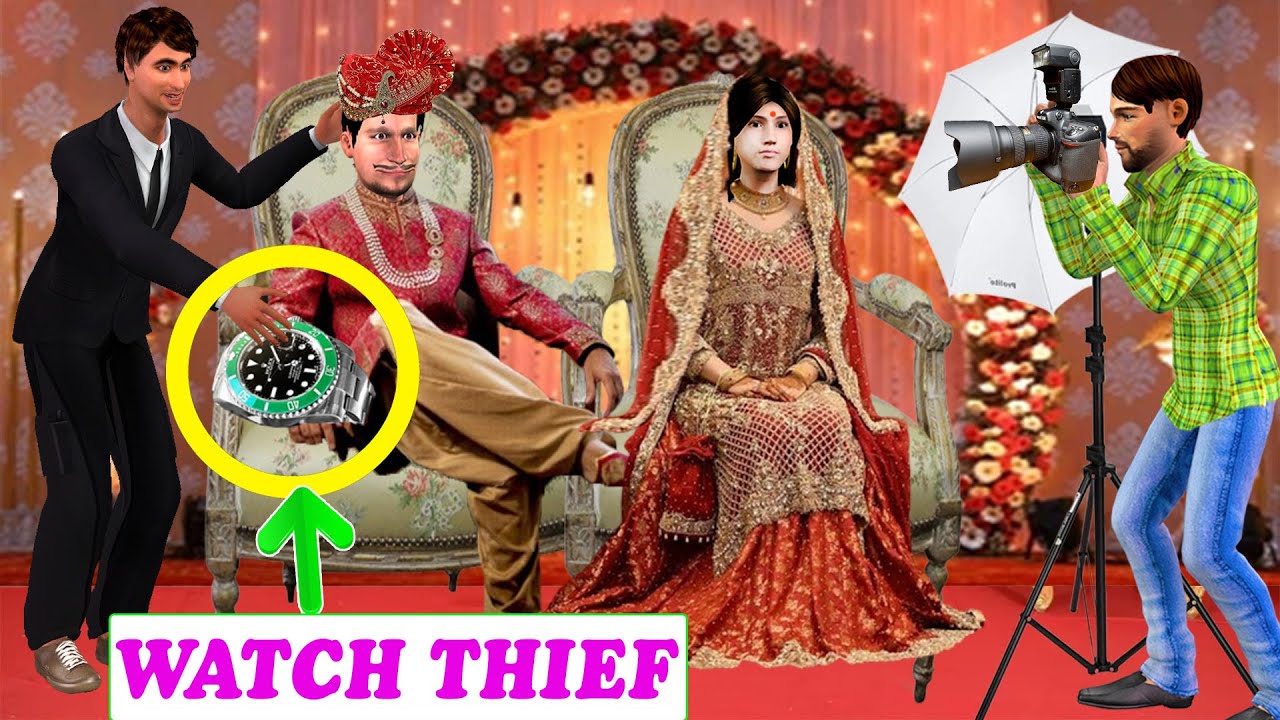 Luxury Watch Thief Wedding Gift Diamond Watch Thief Hindi Kahaniya Moral Stories Funny Comedy Video