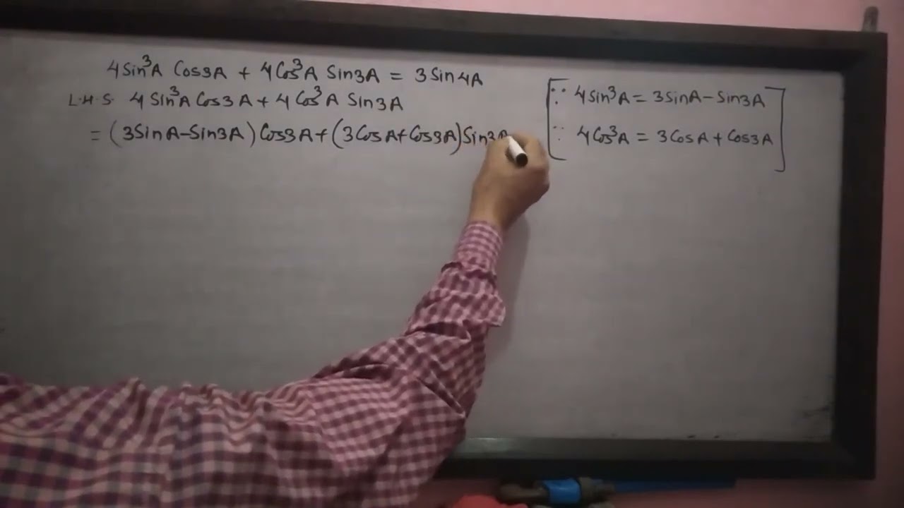 Prove that  4 Sin³A Cos 3A +4 Cos³A Sin 3A= 3Sin4A