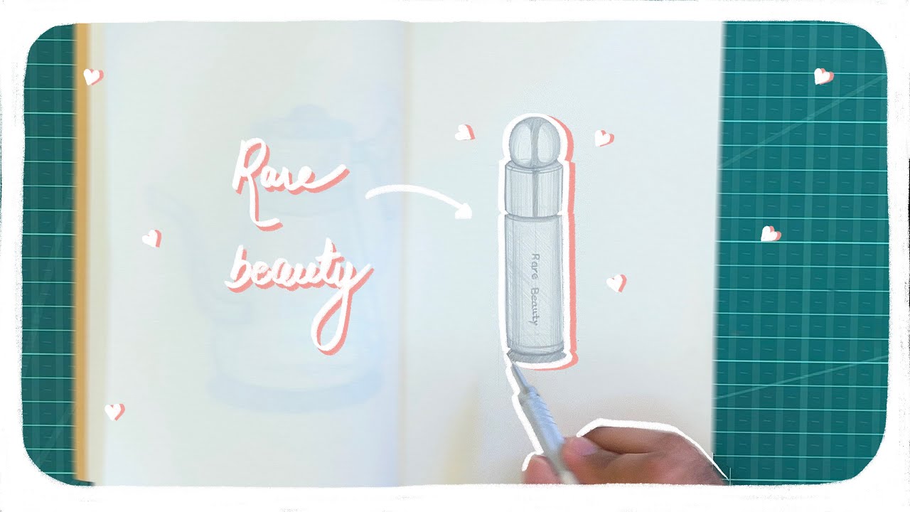 sketching rare beauty blush ✨
