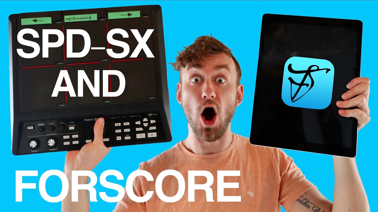 Как управлять forScore с помощью Roland SPD-SX