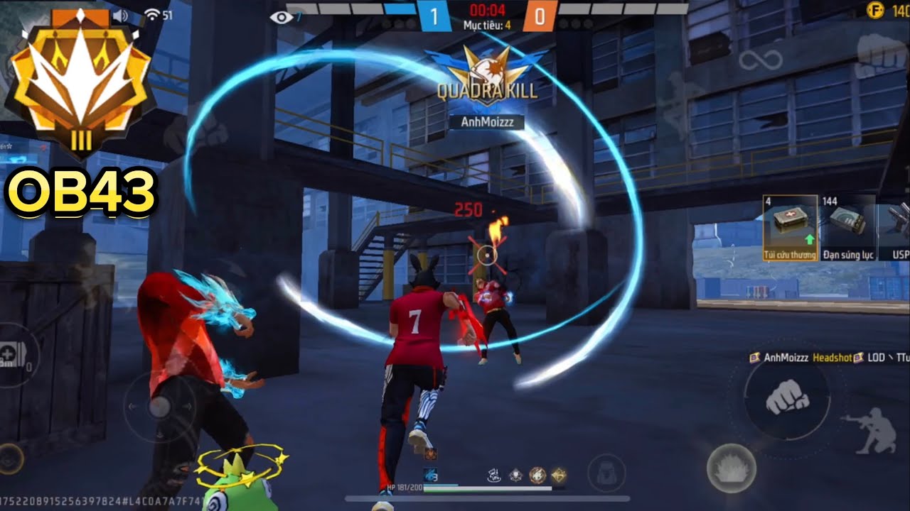 HighLight Cân 4 Thách Đấu + Độ Nhạy + Setting + Nút Bắn OB43 Của CU LÌ☠️🇻🇳