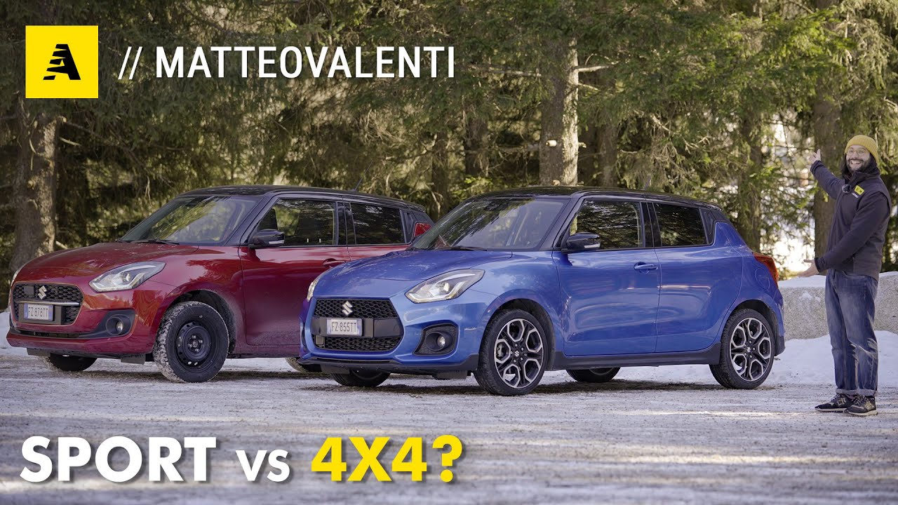 Swift SPORT vs Swift 4x4 ALLGRIP: quale SUZUKI è più DIVERTENTE? Al LIMITE su strada e NEVE
