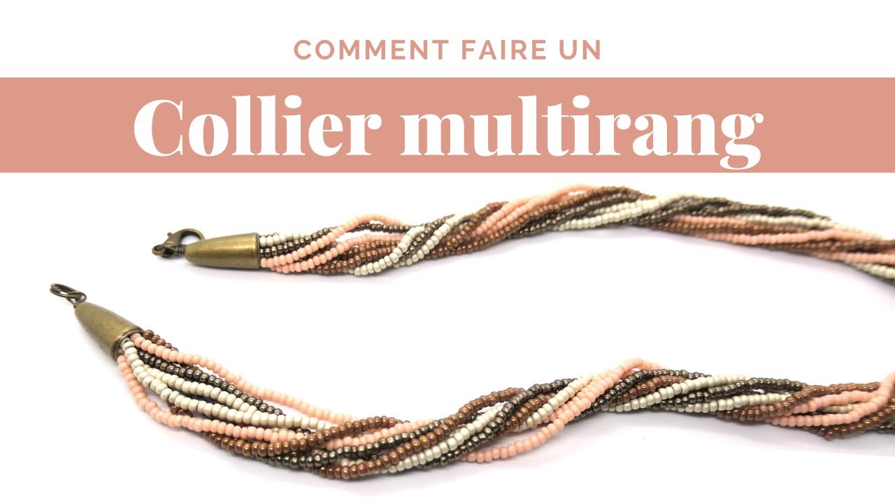 Collier multirang en rocailles | Perles et Créations