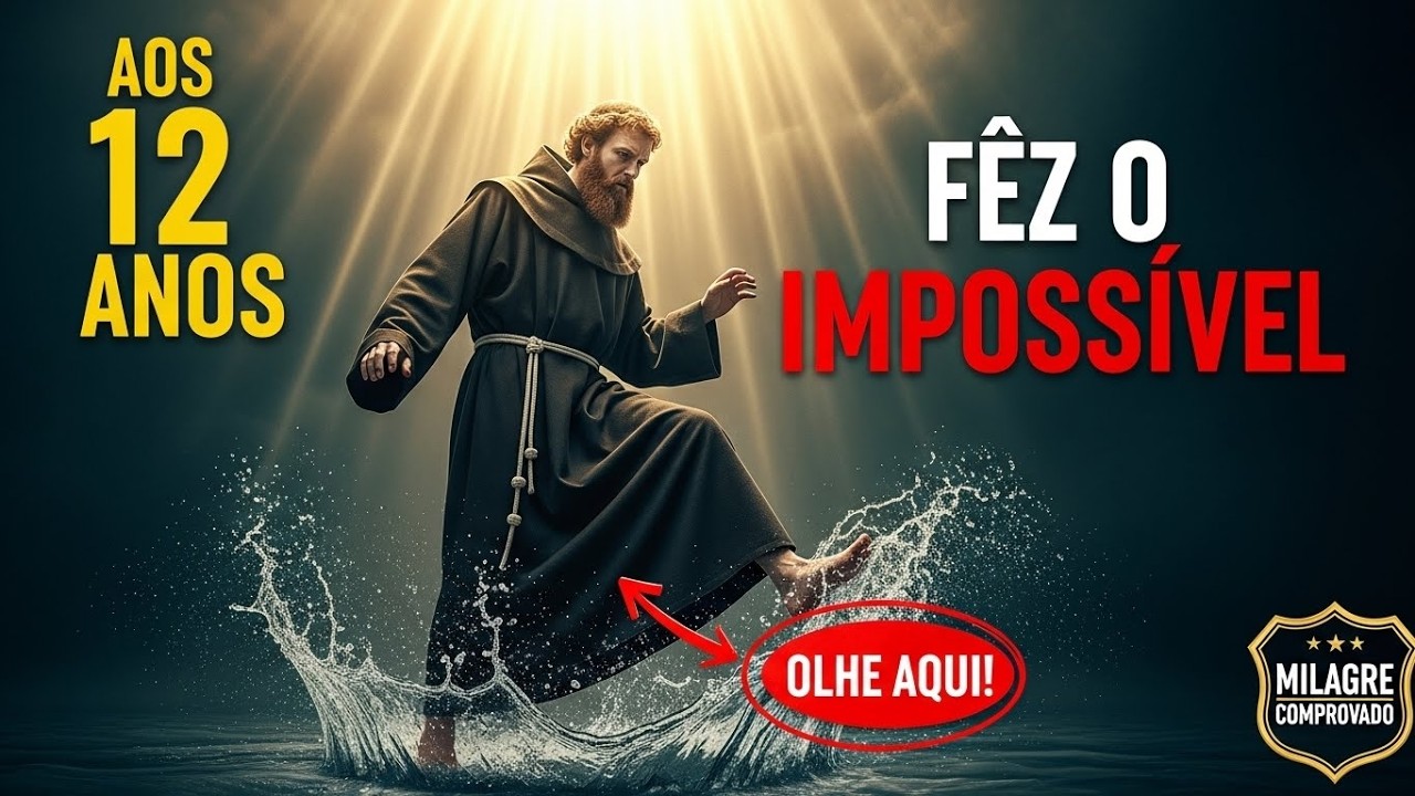 Santo Amaro   Aos 12 anos andou sobre as águas