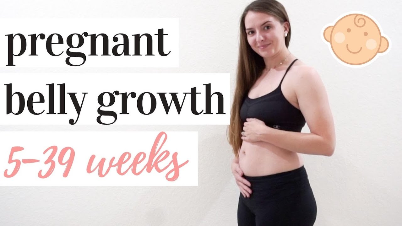PREGNANT BELLY PROGRESSION| 5 - 39 WEEKS | SECOND PREGNANCY 👶🏼💙