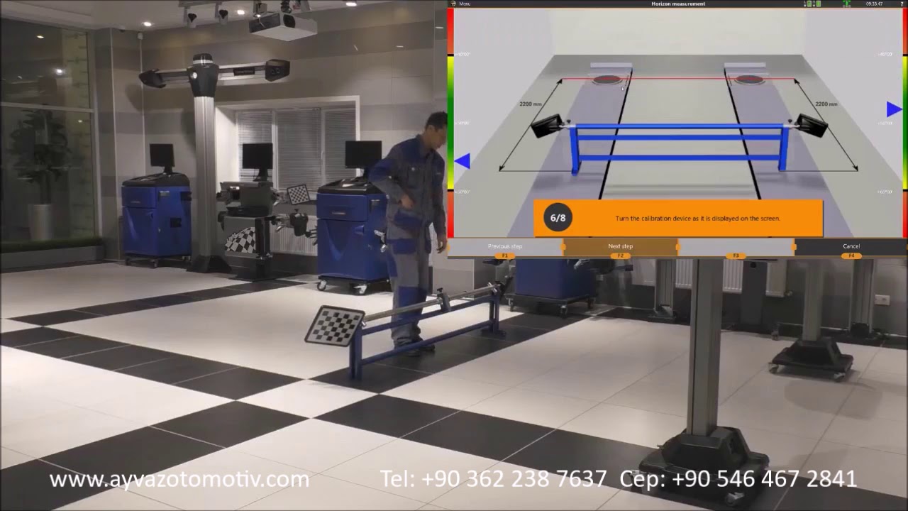 ROT AYAR MAKİNESİ Калибровка 5 камерного грузового стенда Техно Вектор - Ayvaz Otomotiv