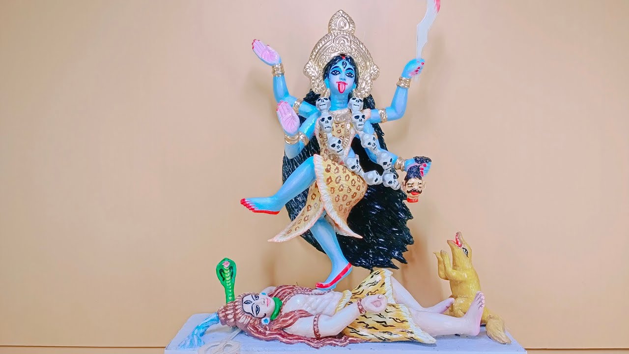 how to maa Kali Murti making small. Maa Kali, Maa Kali Thakur, Kali Puja, Shyama Kali, Kali Idol.