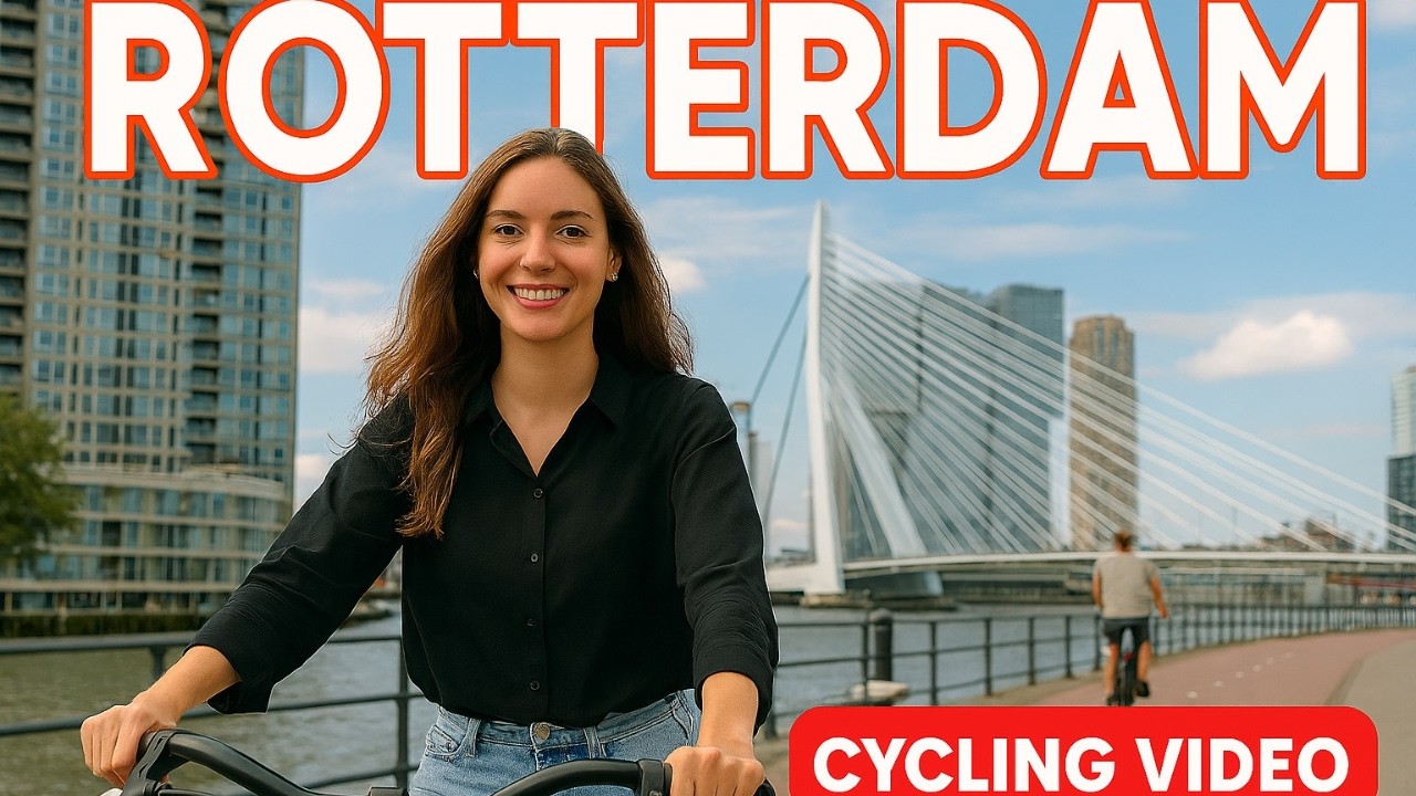🚴‍♀️ Explore Rotterdam by Bike | Scenic Cycling in the Netherlands 🇳🇱