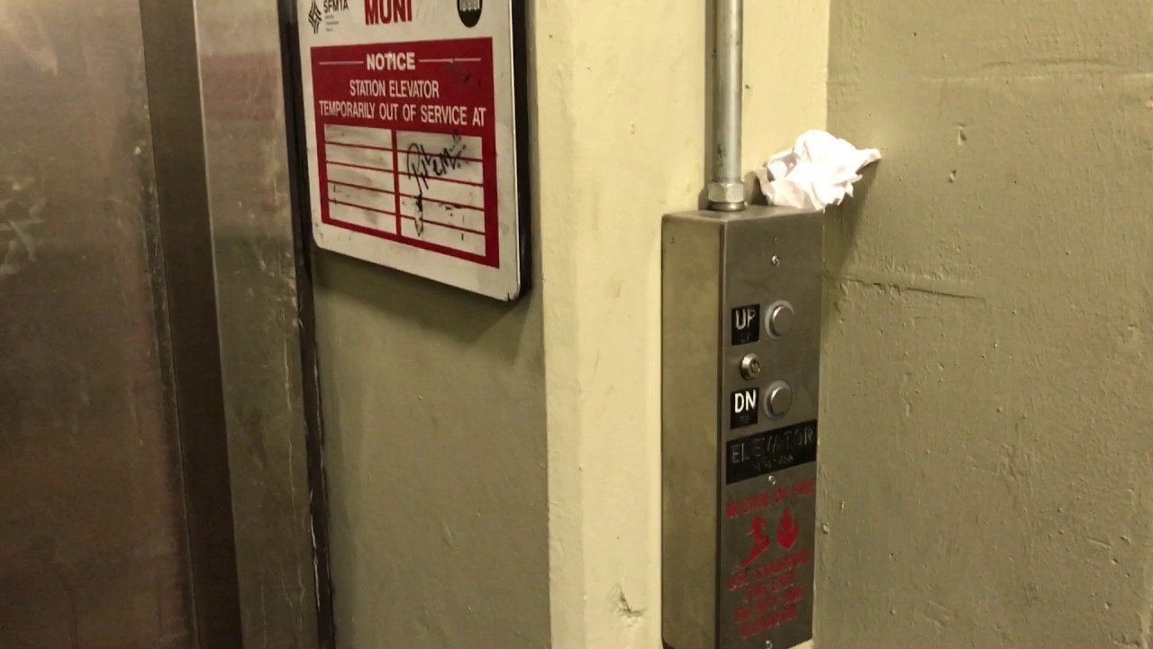 6.  BART / SFMTA UNSAFE HANDICAP ELEVATORS POWELL STATION -  MUNI PLATFORM