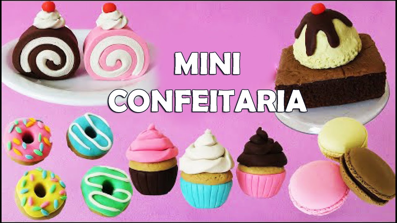 🧁DOCES DE CONFEITARIA MINIATURA!!!  Compilado Biscuit, Pasta Americana DIY🧁