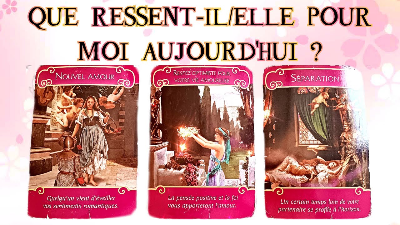 QUE RESSENT-IL/ELLE POUR MOI AUJOURD'HUI ?❤️🙄🔮 #guidance #cartomancie #mariecartomancieetcompagnie