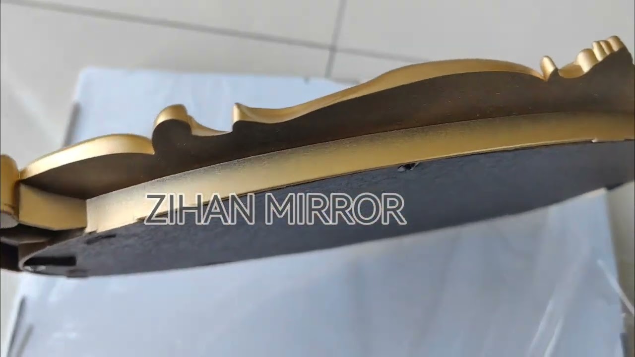 39x25cm golden color mirror tray