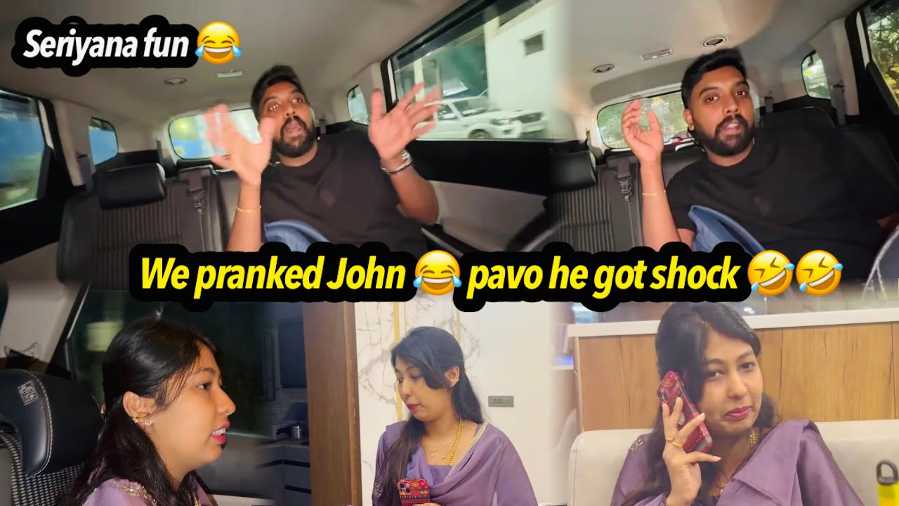 Mona made a big prank on John😂/john got shocked😱/#agvlogs #prank #love #youtube #husbandwife 