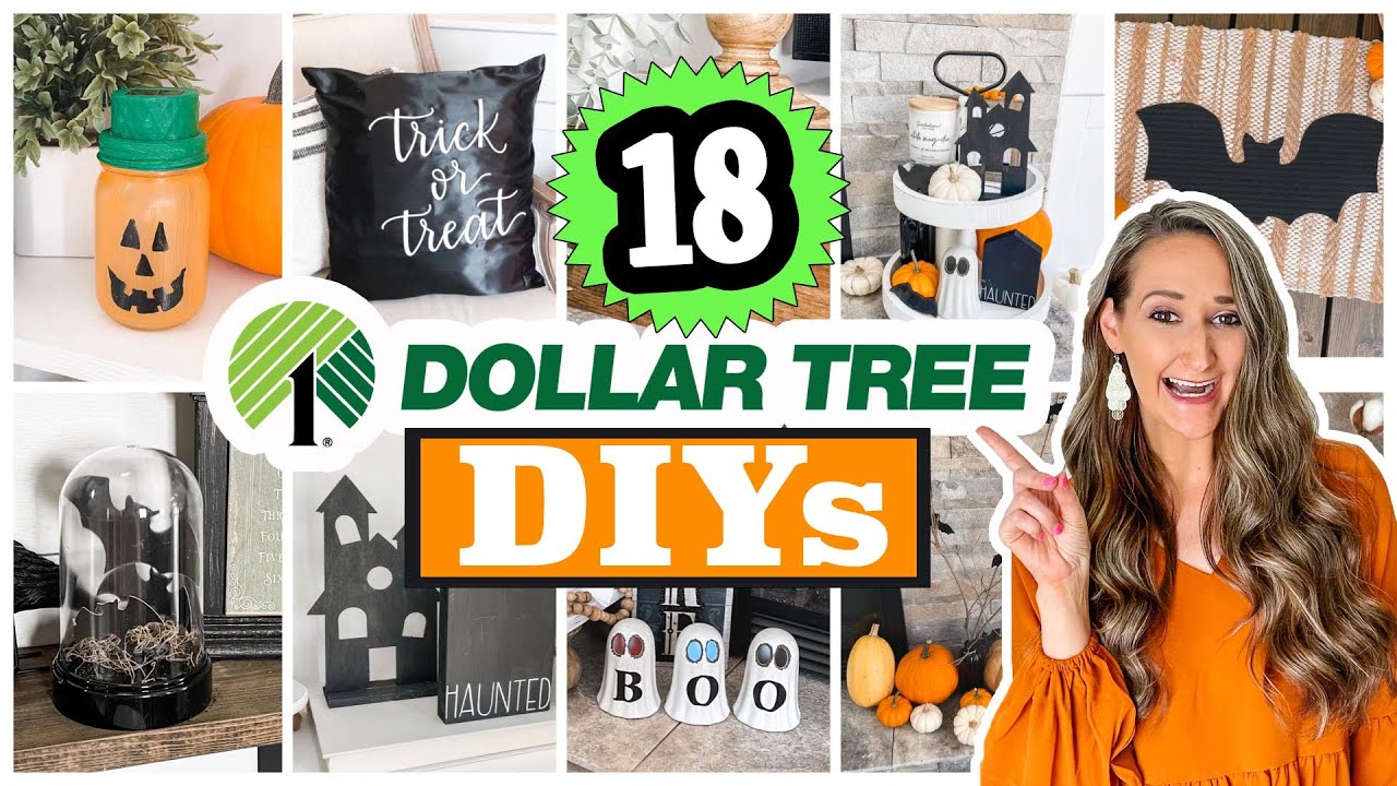 18 HIGH END Halloween Decor DIYs! 🎃 EASY $1 Dollar Tree DIYs!