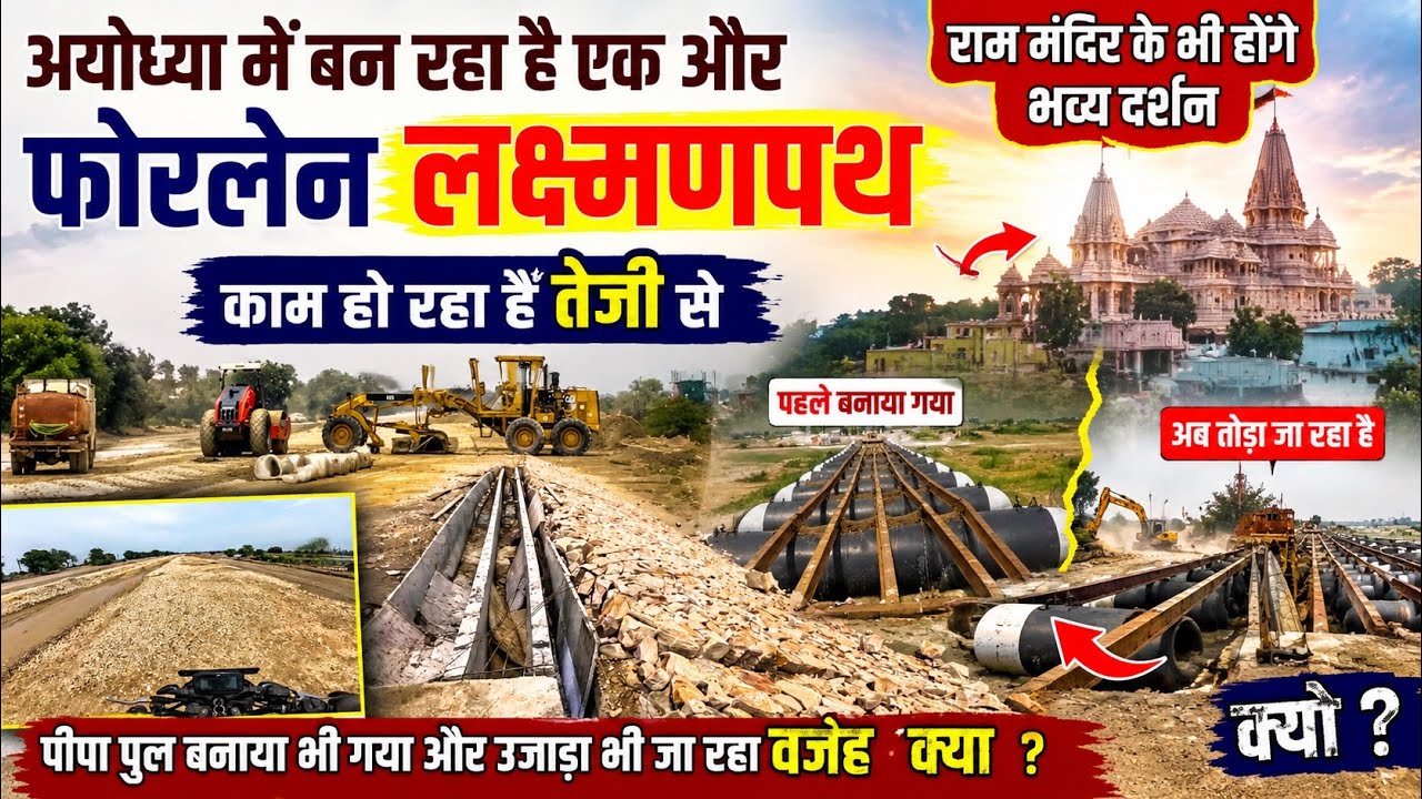 Ayodhya Lakshman path latest update/Ayodhya guptarghat pontoon pull/Ayodhya ram mandir🛕/Ayodhya vlog