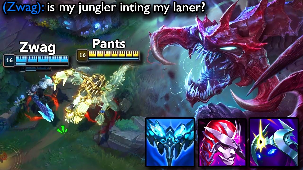 I duo'd with Zwag playing Full AP Cho'gath jungle but instead I soft int him.. here's how it went