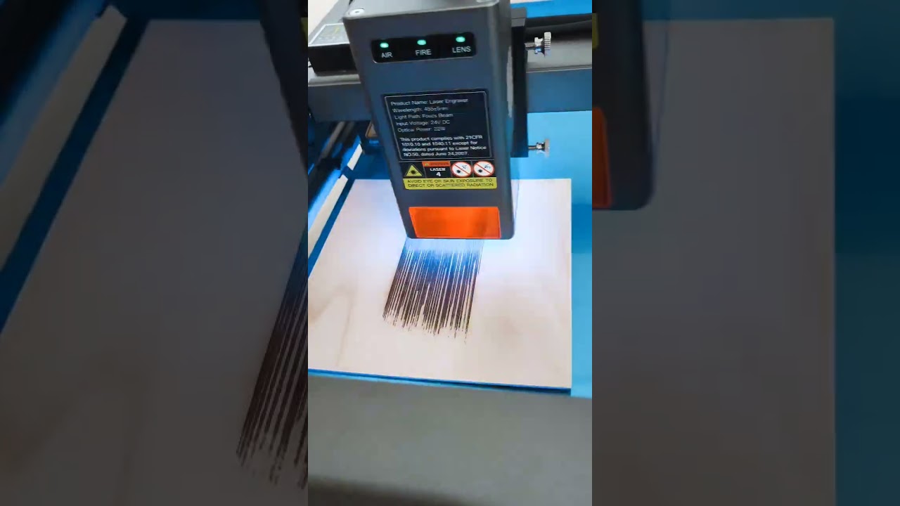 First run 💥 Creality Falcon2 22W Laser Engraver & Cutter
