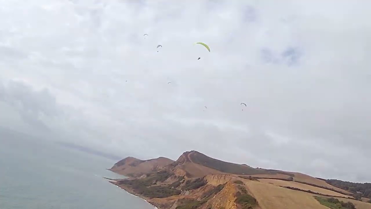 Paragliding at Eype, Dorset 21/08/2022