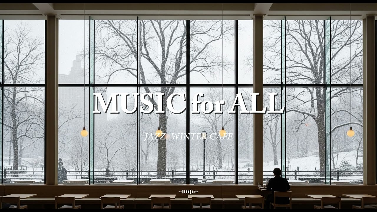 [Playlist] 도심 속 카페에서, 눈 내리는 풍경을 바라보며 편안하게 느끼는 겨울 재즈 | Winter jazz while watching the snow fall