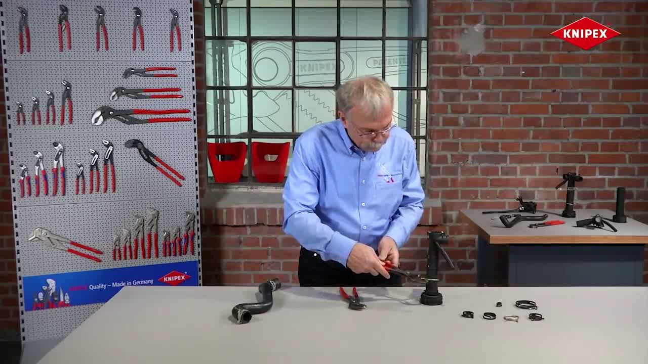 Szczypce zaciskowe do opasek wezy knipex c