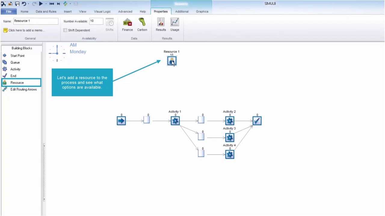 Adding detail to the simulation | SIMUL8 video tour