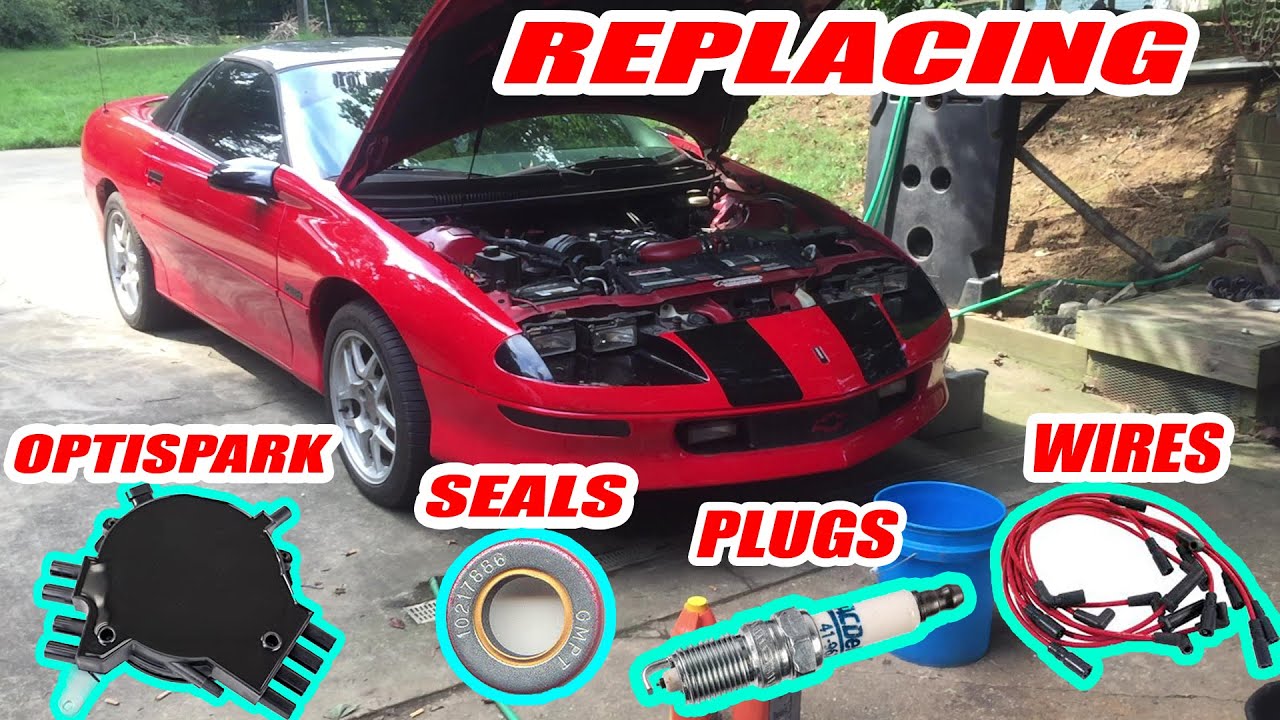 LT1 optispark Замена уплотнений, свечей зажигания и проводов 1993 - 1997 Chevrolet Camaro Z28