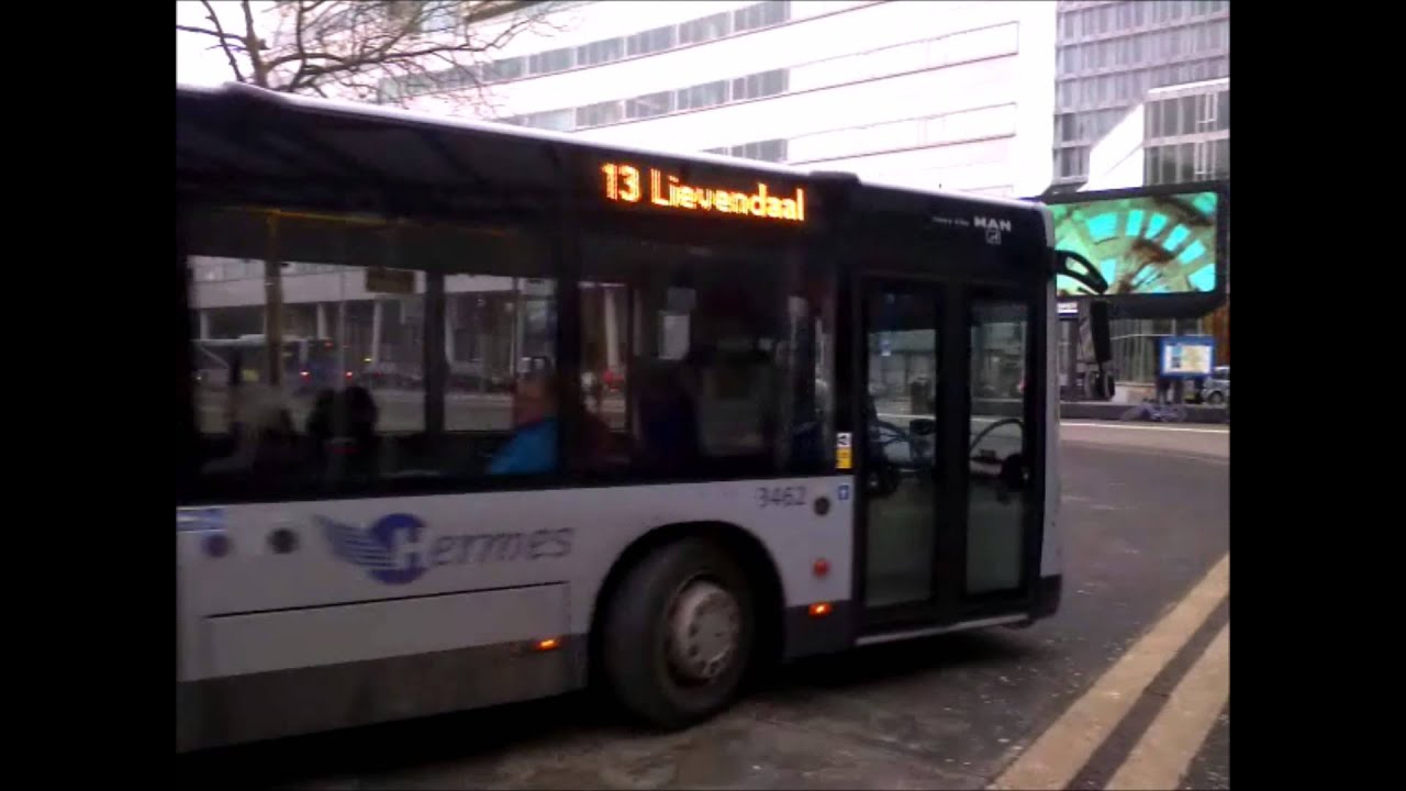 Bussen op Station Eindhoven 05-02-2015 (Middagspits)